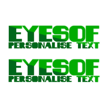 Load image into Gallery viewer, Personalised - Reflective EYESOF Text x 2
