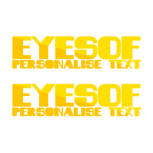 Load image into Gallery viewer, Personalised - Reflective EYESOF Text x 2
